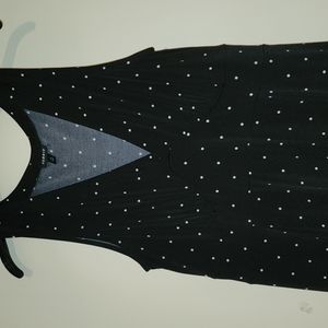 Torrid V Neck Empire wait polka dot dress